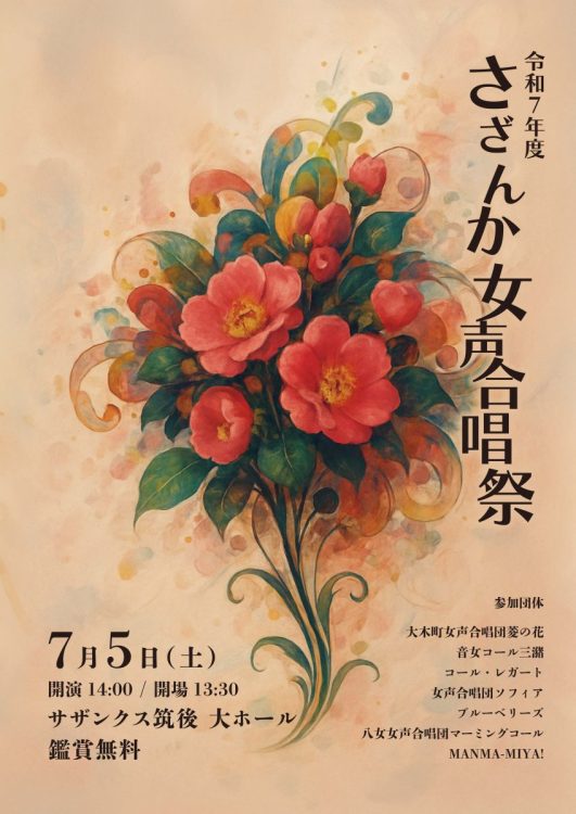 令和７年度さざんか女声合唱祭